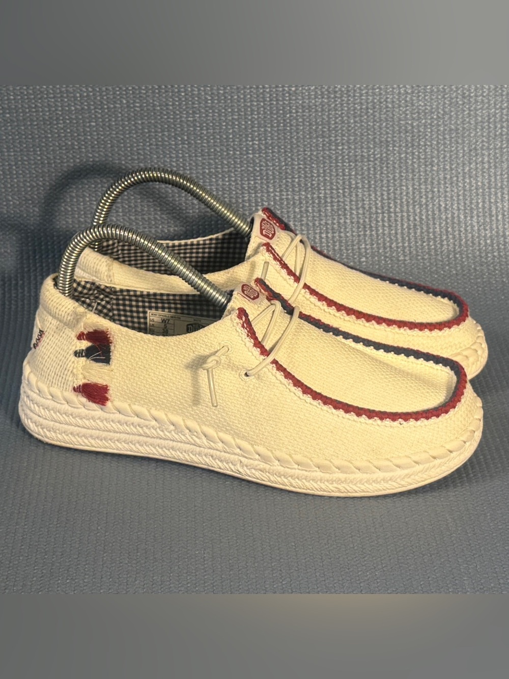 Hey Dude Women’s Wendy Espadrille Americana Slip On Shoes Size 7